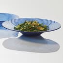 American Metalcraft GBB15 14" Round Bowl, Blue/Glass thumbnail 2
