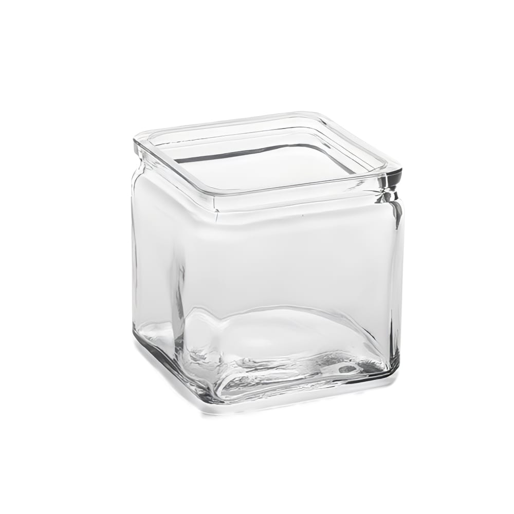 American Metalcraft GJ24 24 oz Square Glass Jar