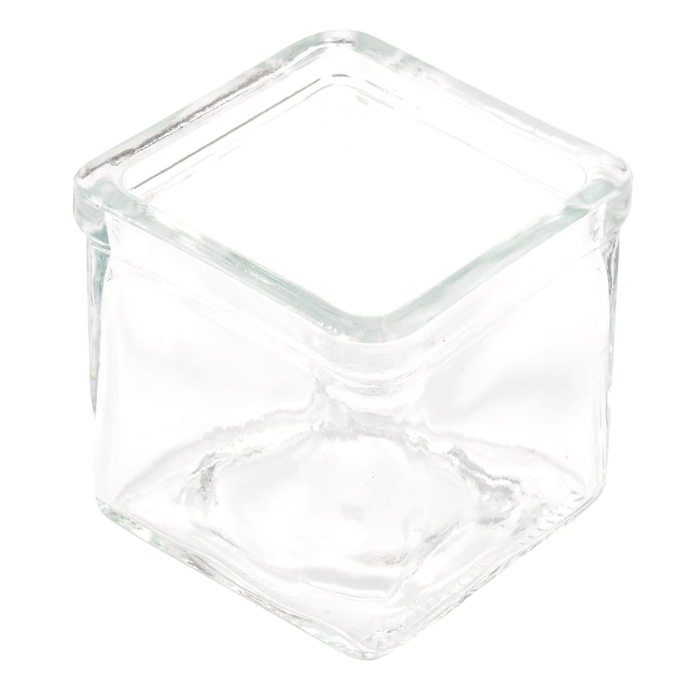 American Metalcraft GJ6 6 oz Square Glass Jar
