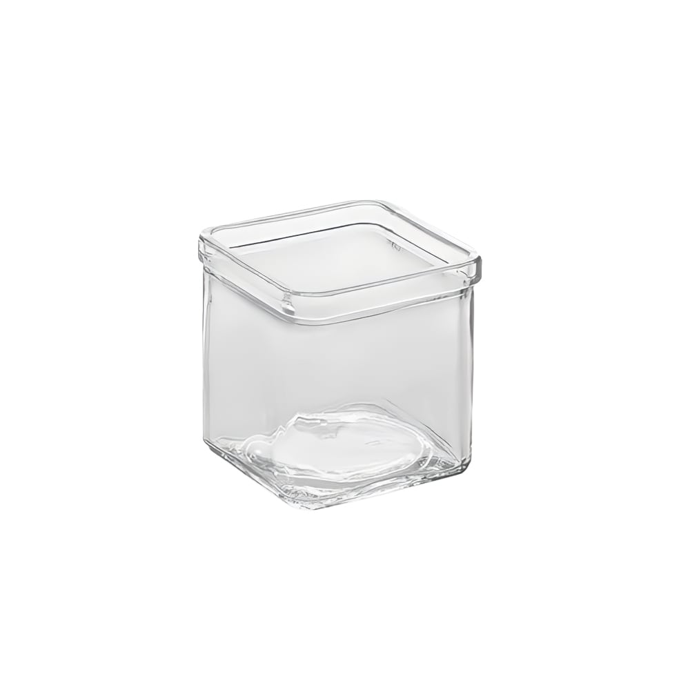 American Metalcraft GJ8 8 oz Square Glass Jar