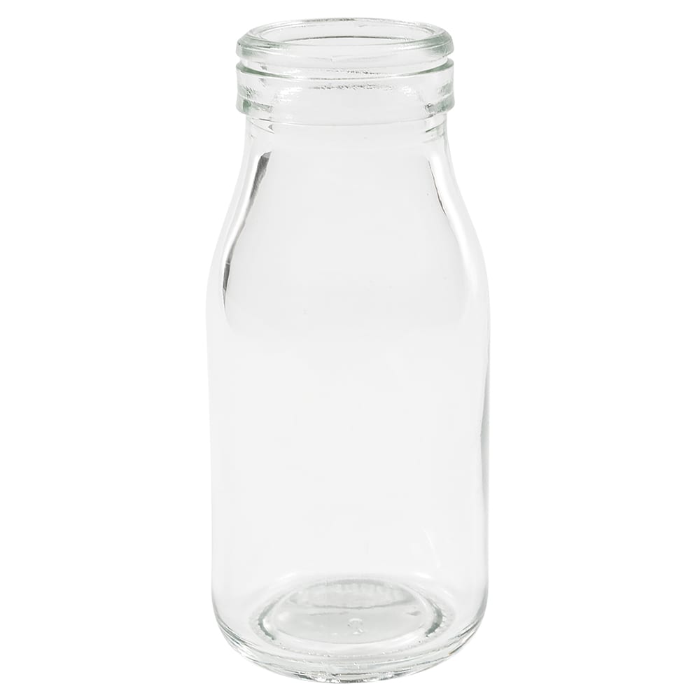 American Metalcraft GMB3 3 oz Glass Milk Bottle - Clear