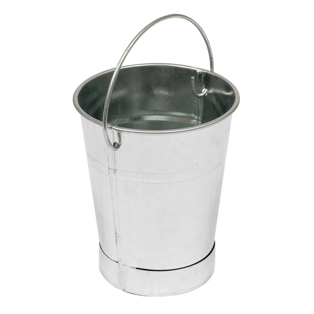 American Metalcraft GP3 3 1/2" Tabletop Serving Pail, Galvanized