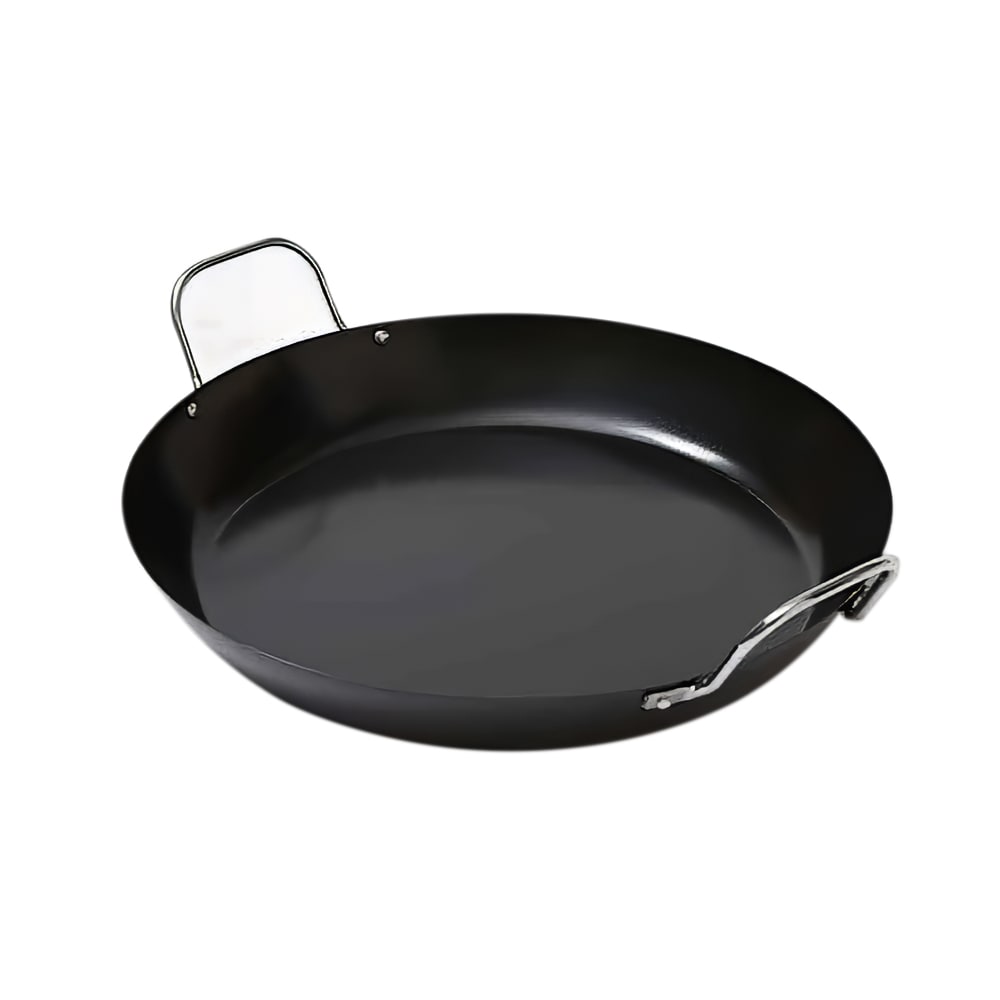 American Metalcraft GS1775 21 3/4" Display Paella Pan, Non Stick Finish, Wrought Iron