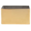 American Metalcraft GSPH4 Rectangular Sugar Caddy - Stainless Steel, Gold thumbnail 2