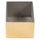 American Metalcraft GSPH4 Rectangular Sugar Caddy - Stainless Steel, Gold thumbnail 3