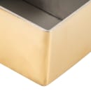 American Metalcraft GSPH4 Rectangular Sugar Caddy - Stainless Steel, Gold thumbnail 5