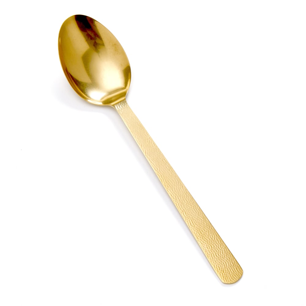 American Metalcraft GVHSP 13 1/4" Solid Serving Spoon - Stainless Steel, Gold