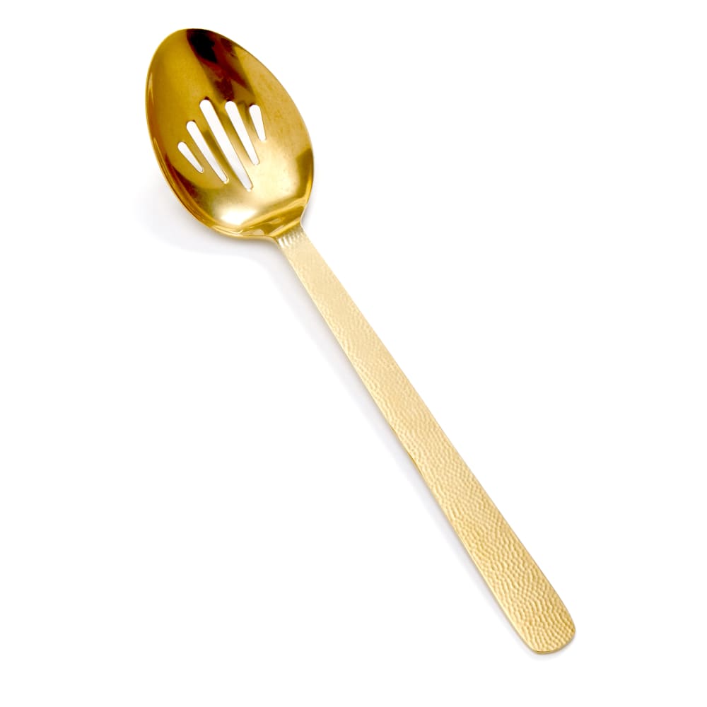 American Metalcraft GVHSS 13 1/4" Slotted Serving Spoon - Stainless Steel, Gold