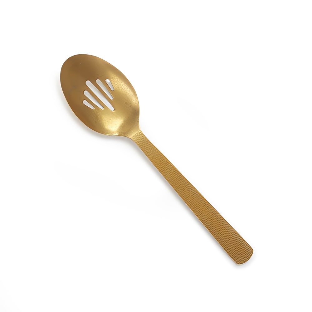 American Metalcraft GVHSS10 10" Slotted Serving Spoon - Stainless Steel, Gold