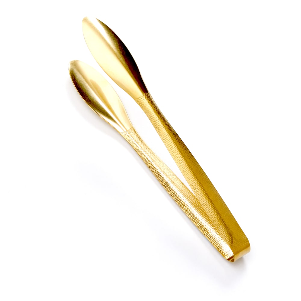American Metalcraft GVHT2 11 3/4"L Stainless Serving Tongs, Gold