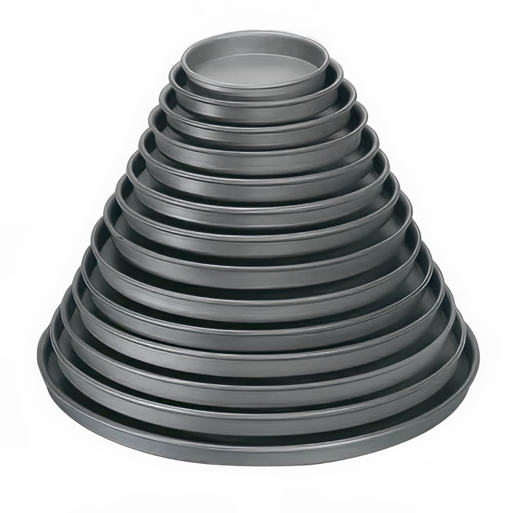 American Metalcraft HC4016 16" Straight Sided Pizza Pan, 1" Deep, Hardcoat, Aluminum