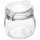 American Metalcraft HMJ4 16 oz Apothecary Jar with Hinged Lid - Glass thumbnail 4