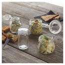 American Metalcraft HMJ4 16 oz Apothecary Jar with Hinged Lid - Glass thumbnail 7