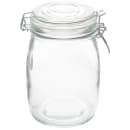 American Metalcraft HMJ6 35 oz Apothecary Jar w/ Hinged Lid - Glass thumbnail 3