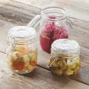 American Metalcraft HMJ6 35 oz Apothecary Jar w/ Hinged Lid - Glass thumbnail 7