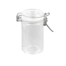 American Metalcraft HMMJ2 2 1/2 oz Mini Apothecary Jar with Hinged Lid - Glass thumbnail 2