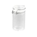 American Metalcraft HMMJ2 2 1/2 oz Mini Apothecary Jar with Hinged Lid - Glass thumbnail 3