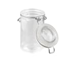 American Metalcraft HMMJ2 2 1/2 oz Mini Apothecary Jar with Hinged Lid - Glass thumbnail 5