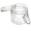American Metalcraft HMMJ4 4 oz Mini Apothecary Jar with Hinged Lid - Glass thumbnail 2