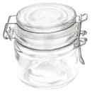 American Metalcraft HMMJ4 4 oz Mini Apothecary Jar with Hinged Lid - Glass thumbnail 3