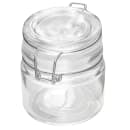 American Metalcraft HMMJ4 4 oz Mini Apothecary Jar with Hinged Lid - Glass thumbnail 4