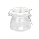 American Metalcraft HMMJ5 5 oz Mini Apothecary Jar with Hinged Lid - Glass thumbnail 2