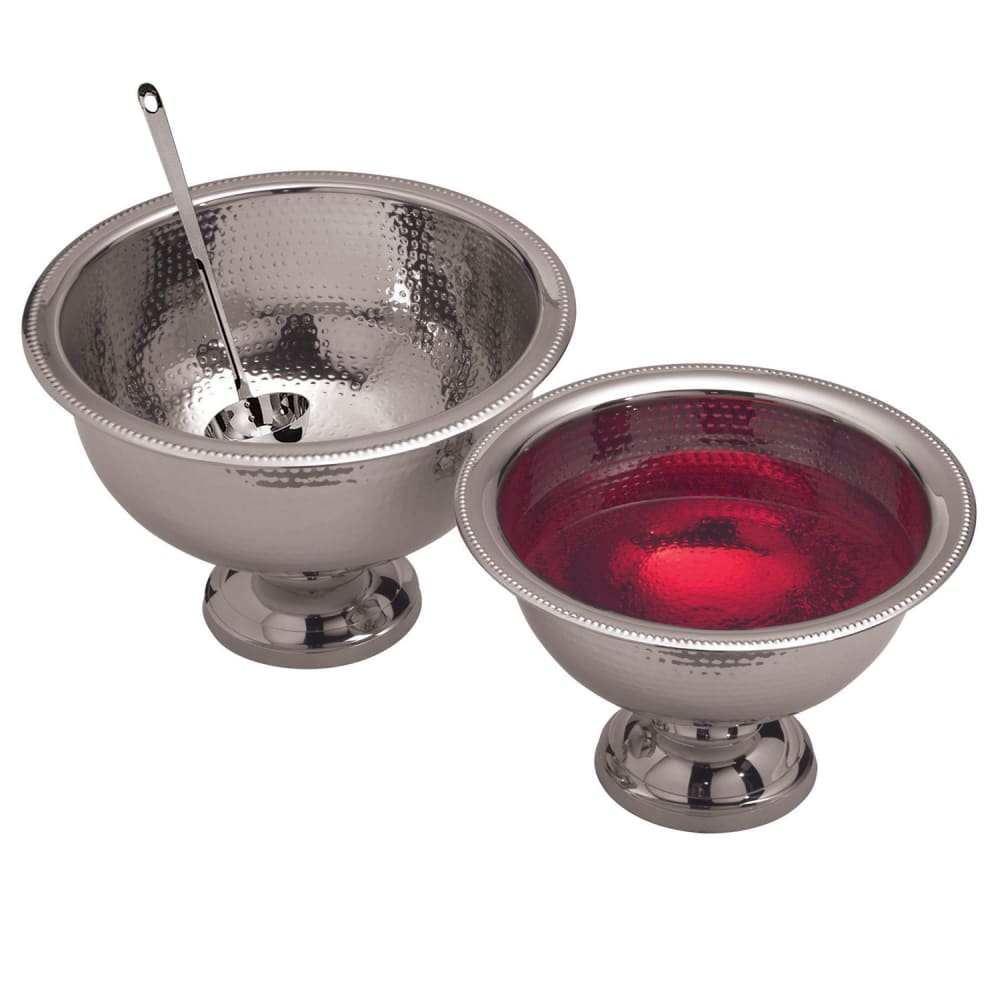 American Metalcraft HMPB12 Punch Bowl w/ 8 qt Capacity, Hammered, Stainless