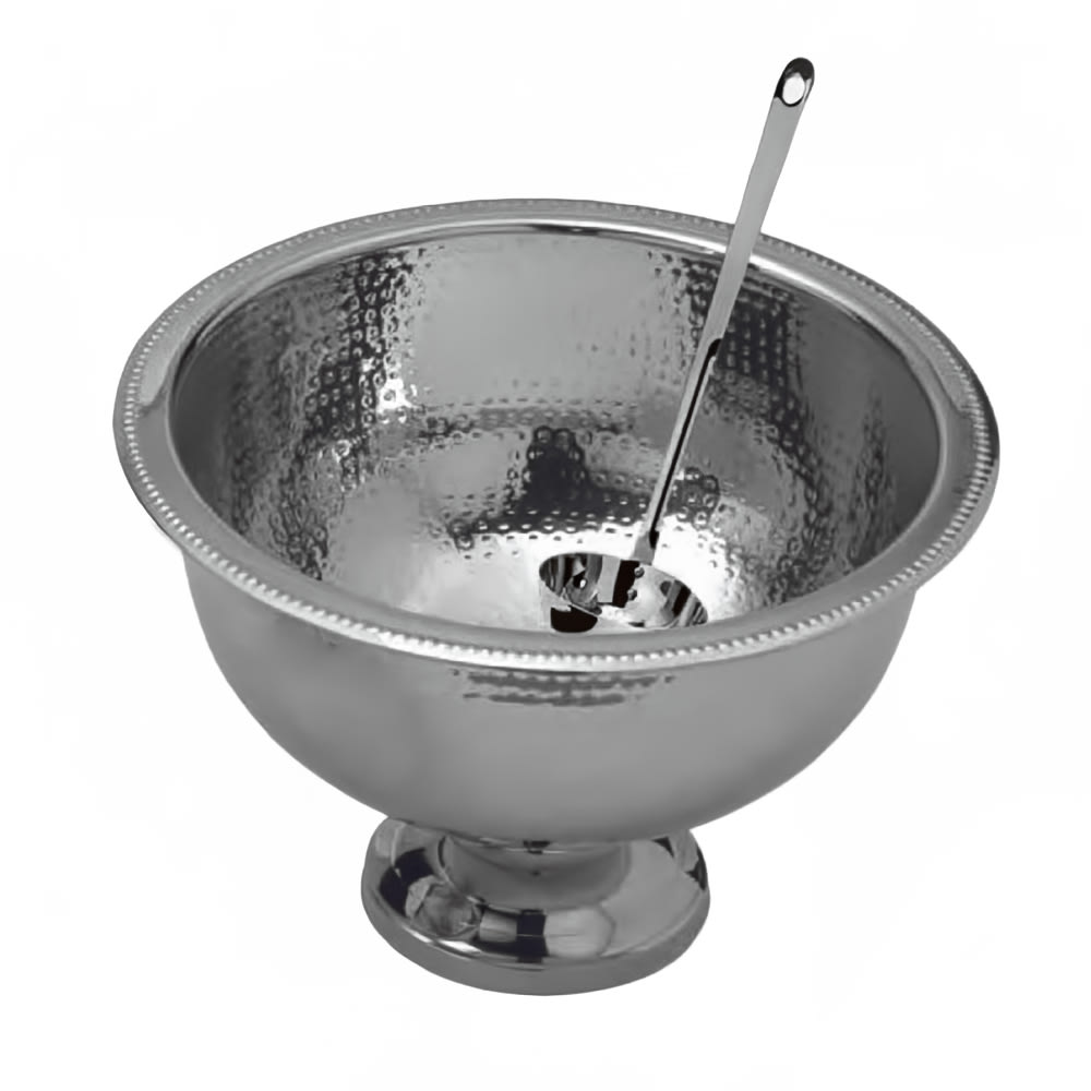 American Metalcraft HMPB20 Punch Bowl w/ 13 qt Capacity, Hammered, Stainless
