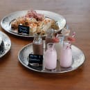 American Metalcraft HMRST1801 18" Round Serving Tray, Hammered, Stainless thumbnail 2