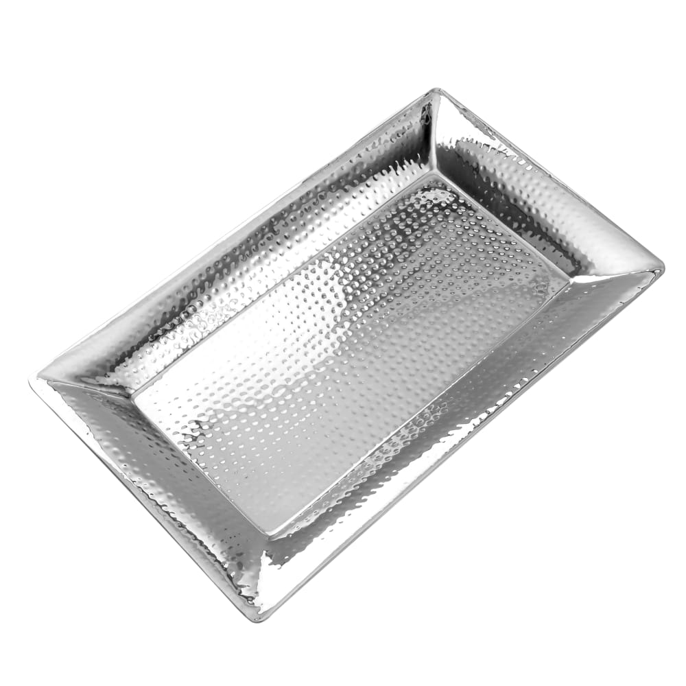 American Metalcraft HMRT1322 Rectangular Tray, 22x13", Hammered, Stainless