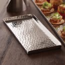 American Metalcraft HMST10 Rectangular Sushi Tray, 10x4 1/2", Hammered, Stainless thumbnail 6
