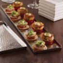 American Metalcraft HMST20 Rectangular Serving Tray - 20" x 4 1/2", Hammered, Stainless thumbnail 2