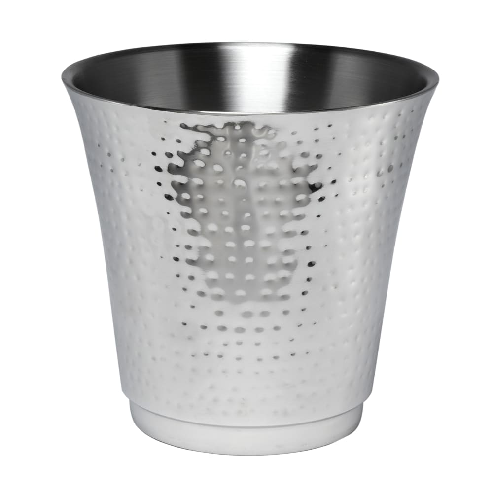 American Metalcraft HMWB 8 5/8" Double Walled Wine Bucket - Stainless Steel, Hammered Finish