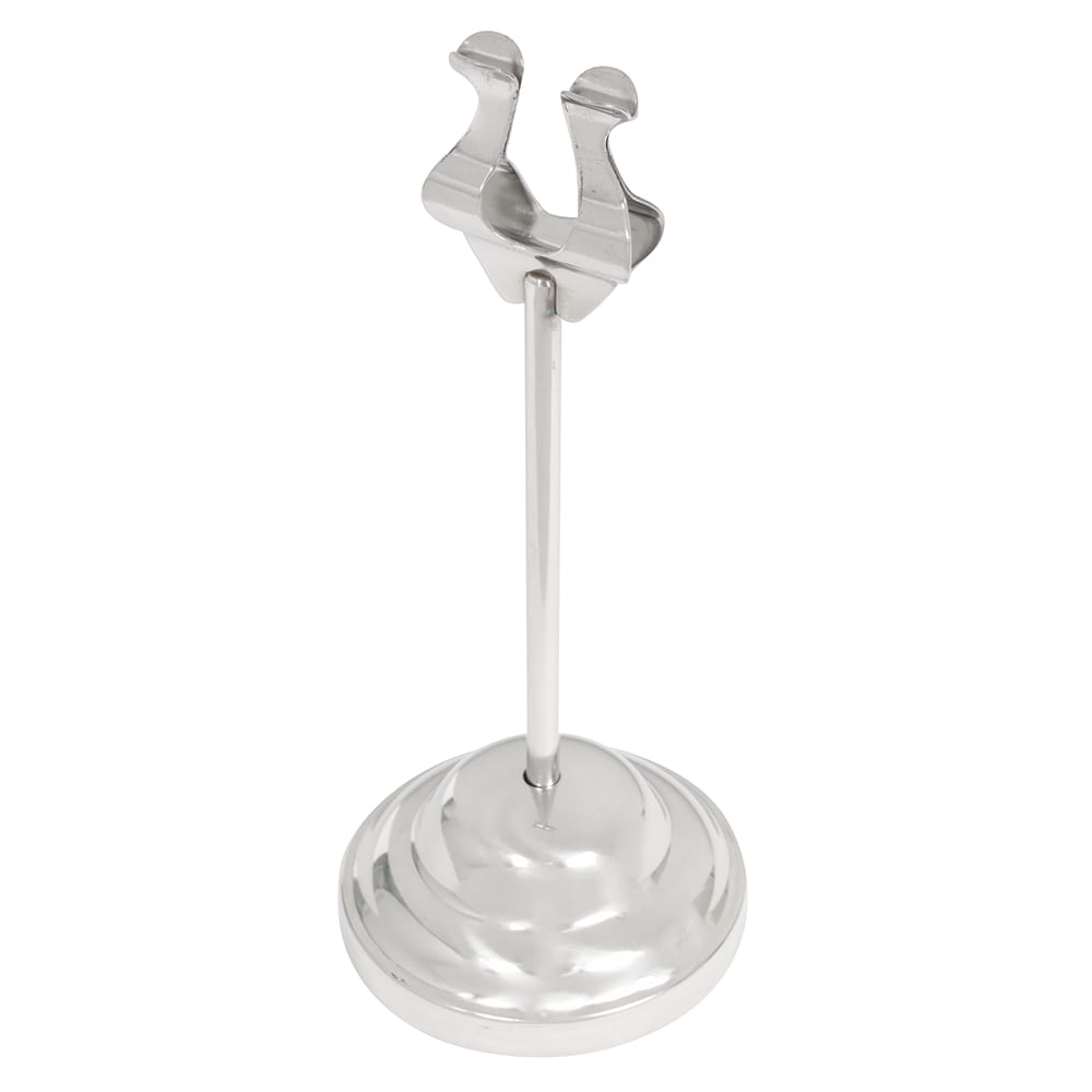 American Metalcraft HPCH6 6" Number Card Holder w/ Weighted Base - Stainless