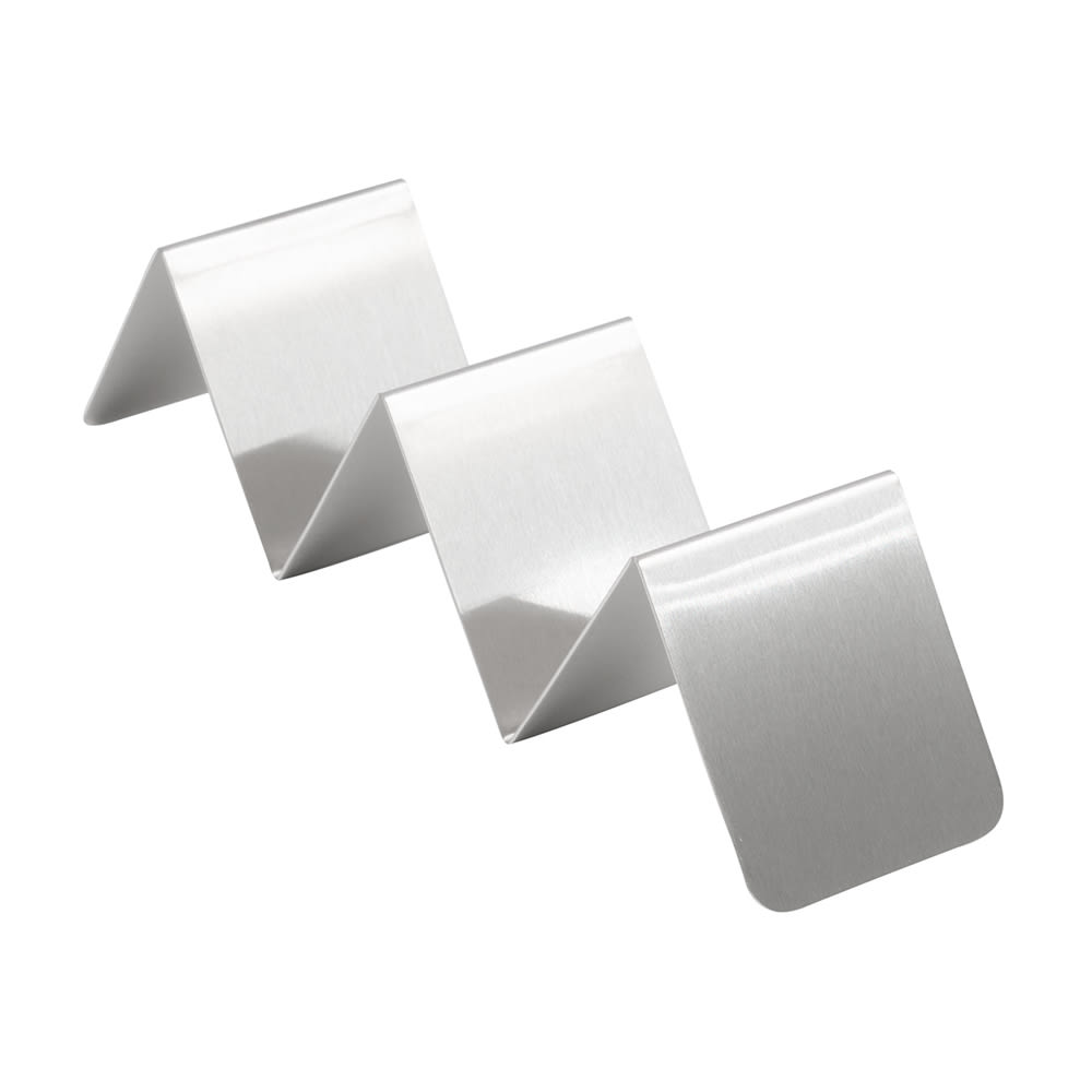 American Metalcraft HTSH3 Taco Holder - 2" x 8" x 2" Stainless