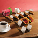 American Metalcraft HTSH5 Taco Holder - 2" x 13 1/4" x 2" Stainless thumbnail 2