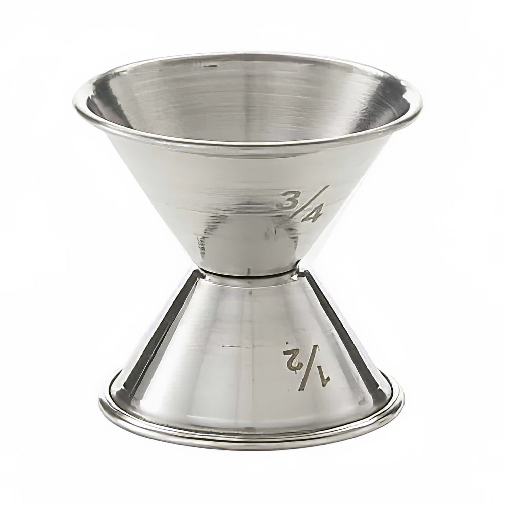 American Metalcraft J202 Double Jigger - 1/2 & 3/4 oz, Satin Stainless