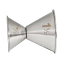 American Metalcraft J203 Double Jigger - 3/4 & 1 1/2 oz, Satin Stainless thumbnail 3