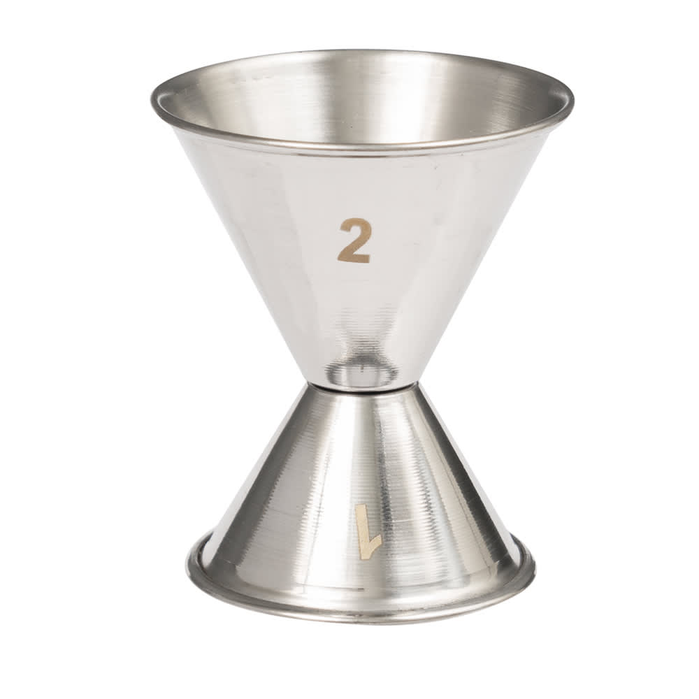 American Metalcraft J205 Double Jigger - 1 & 2 oz, Satin Stainless