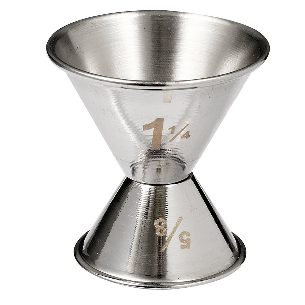 American Metalcraft J208 Double Jigger - 5/8 & 1 1/4 oz, Satin Stainless