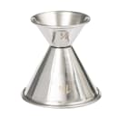 American Metalcraft J212 Double Jigger - 1/2 & 1 1/2 oz, Satin Stainless thumbnail 2