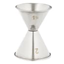 American Metalcraft J266 Double Jigger - 1 1/2 & 2 oz, Satin Stainless thumbnail 2