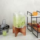 American Metalcraft JBASEA8 Base for JUICE6 Juice Dispensers - Acacia Wood thumbnail 2