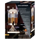 American Metalcraft JUICE1 2 1/8 gal Beverage Dispenser w/ Ice Tube - Plastic Container, Stainless Base thumbnail 2