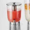 American Metalcraft JUICE3 12 qt Beverage Dispenser w/ Ice Tube - Plastic, Clear thumbnail 2