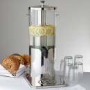 American Metalcraft JUICE5 1 1/3 gal Beverage Dispenser w/ Ice Tube - Plastic Container, Stainless Base thumbnail 2