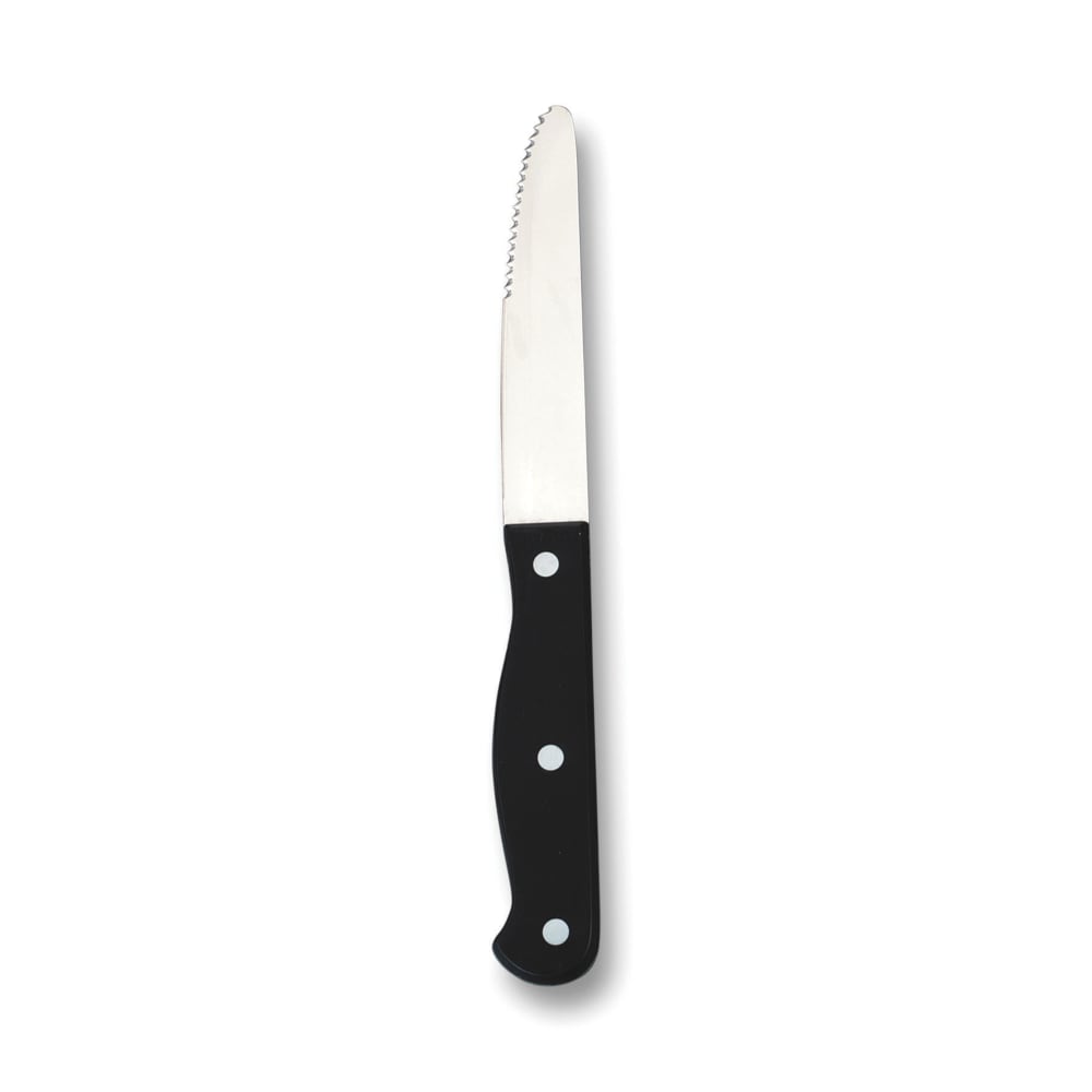 American Metalcraft KNF8 10" Rounded Tip Steak Knife w/ Pom, Tang