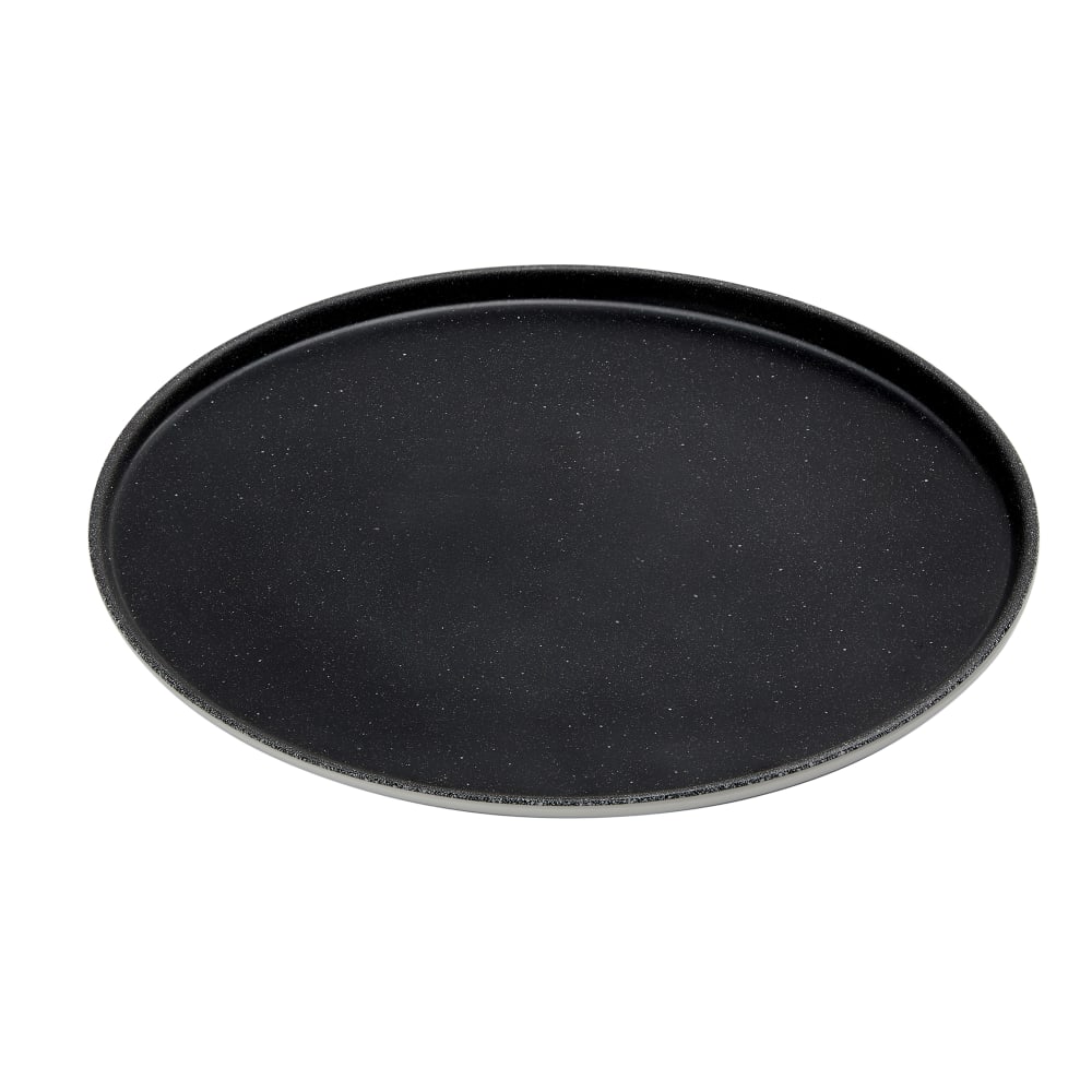 American Metalcraft LFTPB13 13" Round Melamine Plate, White w/ Black Speckles