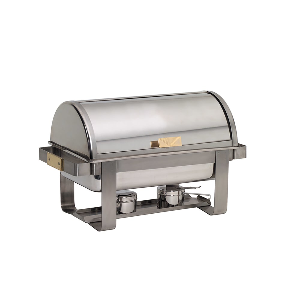 American Metalcraft MACD3 Full Size Chafer w/ Roll Top Lid & Chafing Fuel Heat