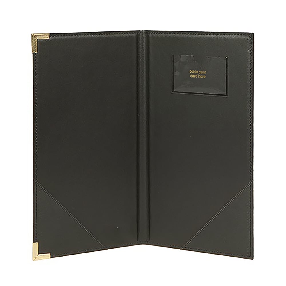 American Metalcraft MCCRBPBL Bill Presenter w/ Album Style Corners, 5x9", Gold/Black